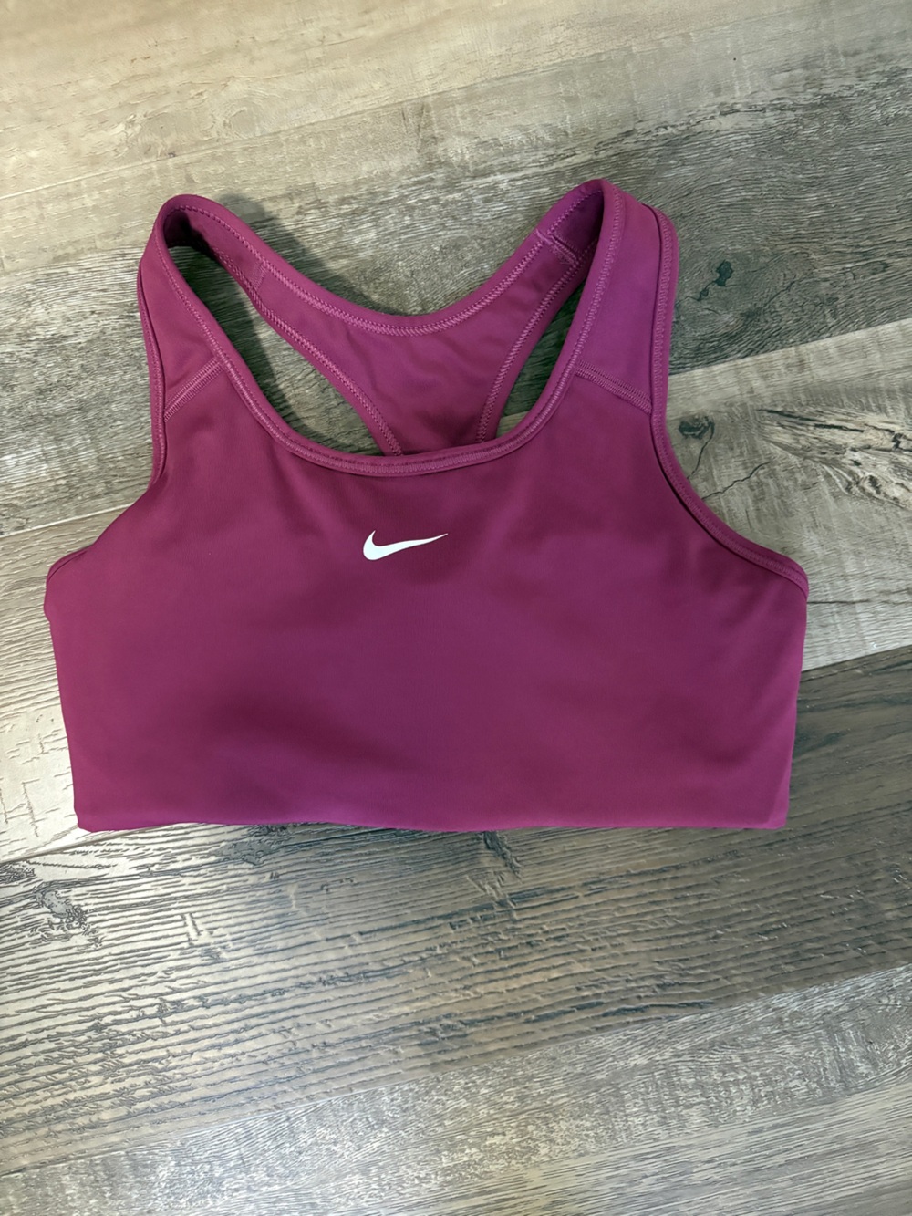Nike Racerback Sports Bra - Deep Berry Pink
